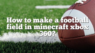 How to make a football field in minecraft xbox 360?