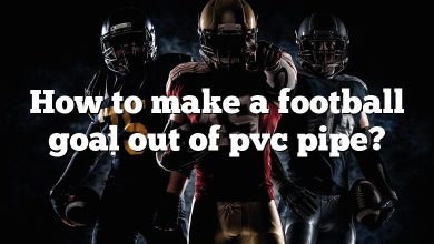 How to make a football goal out of pvc pipe?