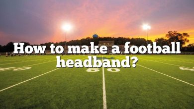 How to make a football headband?