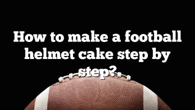 How to make a football helmet cake step by step?
