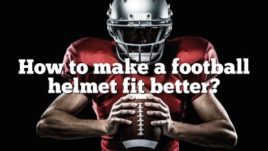 How to make a football helmet fit better?