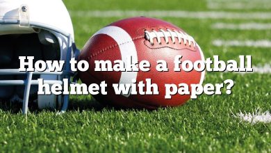 How to make a football helmet with paper?