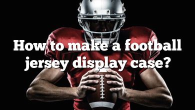 How to make a football jersey display case?