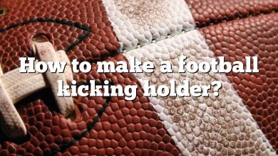 How to make a football kicking holder?