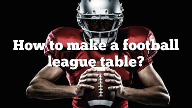 How to make a football league table?