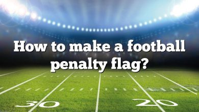 How to make a football penalty flag?