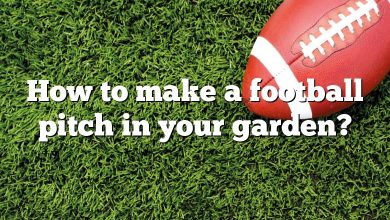 How to make a football pitch in your garden?
