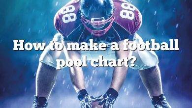 How to make a football pool chart?