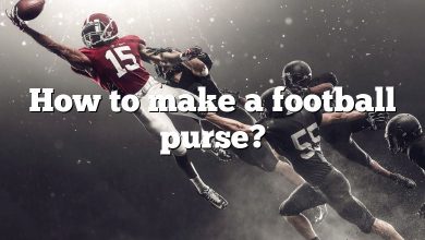 How to make a football purse?
