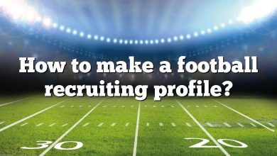 How to make a football recruiting profile?