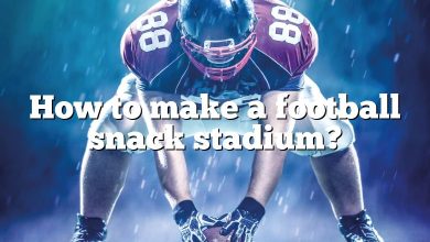 How to make a football snack stadium?