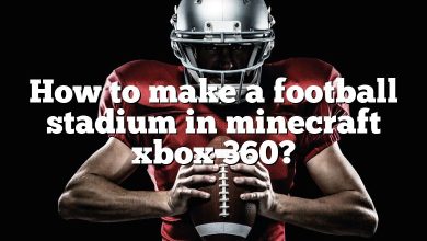 How to make a football stadium in minecraft xbox 360?