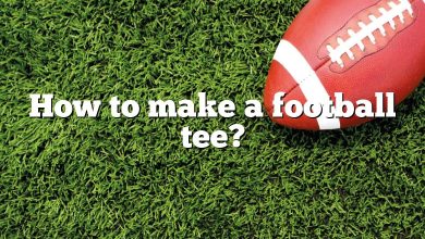 How to make a football tee?