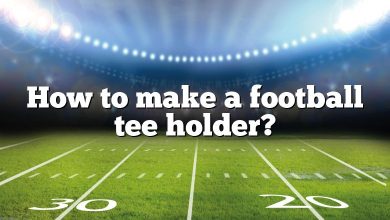 How to make a football tee holder?