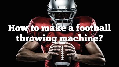 How to make a football throwing machine?