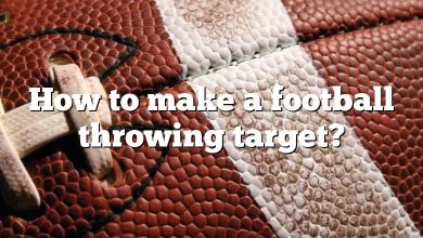 How to make a football throwing target?