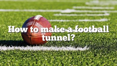 How to make a football tunnel?