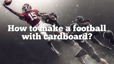 How to make a football with cardboard?