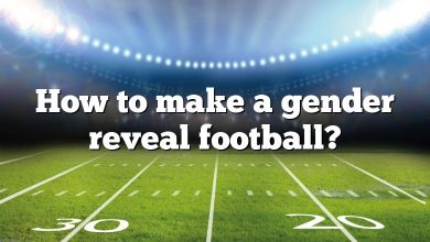 How to make a gender reveal football?