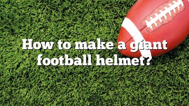 How to make a giant football helmet?