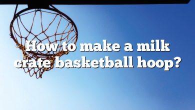 How to make a milk crate basketball hoop?