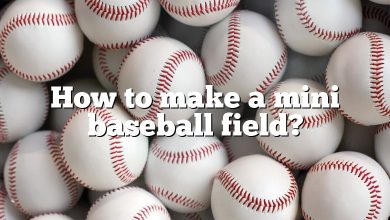 How to make a mini baseball field?