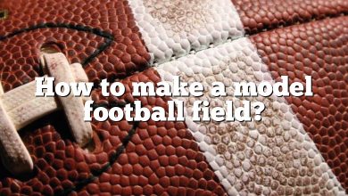 How to make a model football field?