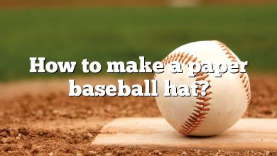 How to make a paper baseball hat?