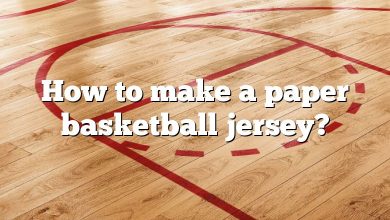 How to make a paper basketball jersey?