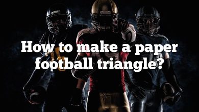 How to make a paper football triangle?