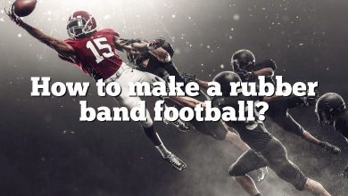 How to make a rubber band football?