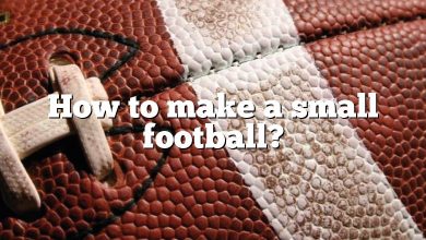How to make a small football?