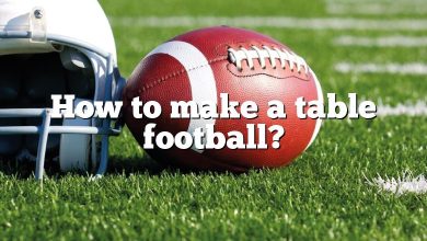 How to make a table football?