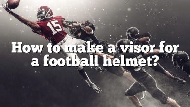 How to make a visor for a football helmet?