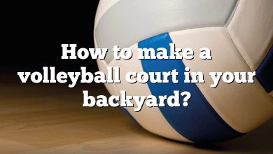 How to make a volleyball court in your backyard?