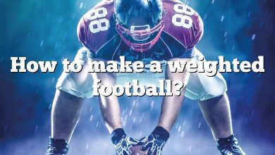 How to make a weighted football?