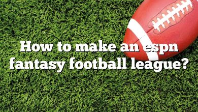 How to make an espn fantasy football league?