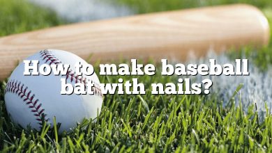 How to make baseball bat with nails?