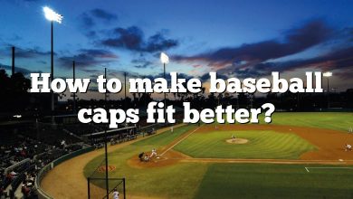 How to make baseball caps fit better?