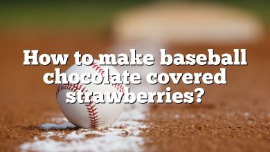 How to make baseball chocolate covered strawberries?