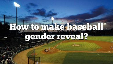 How to make baseball gender reveal?