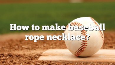 How to make baseball rope necklace?