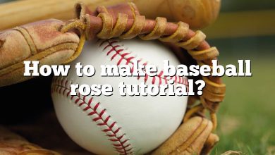 How to make baseball rose tutorial?