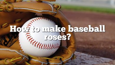 How to make baseball roses?