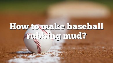 How to make baseball rubbing mud?