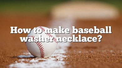 How to make baseball washer necklace?