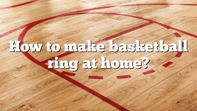 How to make basketball ring at home?