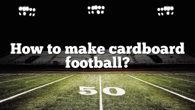 How to make cardboard football?