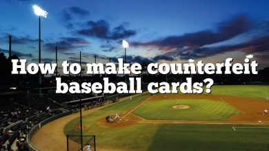 How to make counterfeit baseball cards?