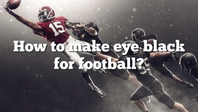 How to make eye black for football?